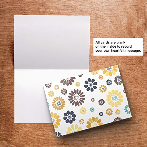 Dessie Unique Blank Greeting Cards with Colored Envelopes and Gold Seals Set for All Occasion, 4x6 Inch, 100 Cards