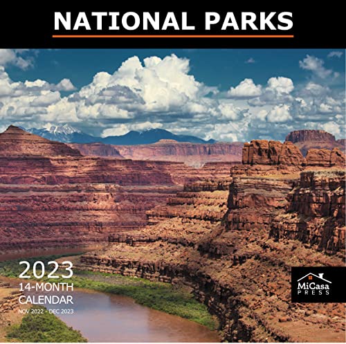 MICASA National Parks 2023 Hangable Monthly Wall Calendar | 12" x 24" Open | Thick & Sturdy Paper | Giftable | Explore Our Protected Lands