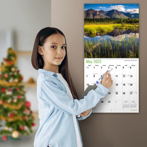 MICASA National Parks 2023 Hangable Monthly Wall Calendar | 12" x 24" Open | Thick & Sturdy Paper | Giftable | Explore Our Protected Lands