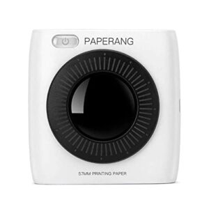 rano rano paperang p2 wireless pocket thermal photo printer, 300dpi hd printer, compatible with android and ios white g-12