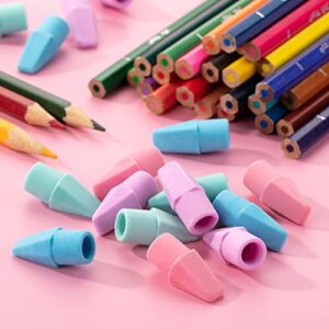 Mr. Pen- Pencil Top Erasers, Pastel Colors, 120 Pack, Pencil Erasers Toppers, Pencil Cap Erasers, Eraser Tops, Pencil Top Erasers Bulk, Eraser Caps for Pencils, Cap Erasers for Pencils Bulk