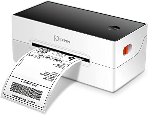 17PinHut Shipping Label Printer 150mm/S High Speed Barcode Thermal Label Printer Maker, Easy Set-Up 4x6 Label Printer for Small Business, Compatible with Ebay, Amazon, Etsy, USPS, FedEx, Shopify