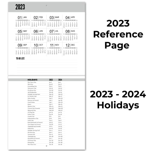 CRANBURY Large Print Wall Calendar 2023 - (Seasons, 12x23" Open), Colorful Designs, Big Numbers, Big Grid Calendar 2023, Low Vision Calendar, Non-Glossy Paper, Includes Stickers