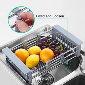 Barvita Sink Dish Drying Rackover The Sink Dish Drying Rack for Multi-Purpose.Dish Drying Rack for Vegetables and Fruits. Suitable for 12.5 "to 17.5" for Square Sink