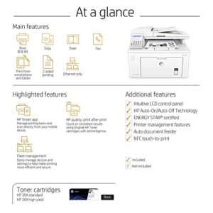 HP Laserjet Pro M227fdn All-in-One Monochrome Laser Printer with Auto Two-Sided Printing, Mobile Printing, Fax & Built-in Ethernet, Amazon Dash Replenishment Ready (G3Q79A) (Renewed)