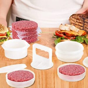 Hamburger Press Patty Maker Freezer Containers - All In One Convenient Package - 10 Pieces Set Hamburger Patty Mold - Essential Tool to Make hamburger Patties – Ideal BBQ Gift For Family And Friend