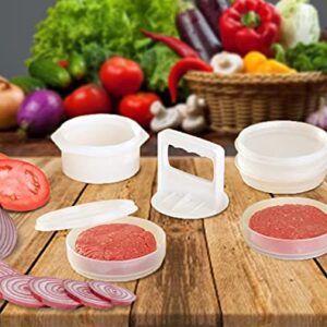 Hamburger Press Patty Maker Freezer Containers - All In One Convenient Package - 10 Pieces Set Hamburger Patty Mold - Essential Tool to Make hamburger Patties – Ideal BBQ Gift For Family And Friend