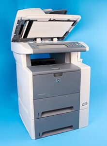 hp laserjet m3035xs mfp – multifunction ( fax / copier / printer / scanner ) – b/w – laser – copying (up to): 35 ppm – printing (up to): 35 ppm – 1100 sheets – 33.6 kbps – usb, 10/100 base-tx