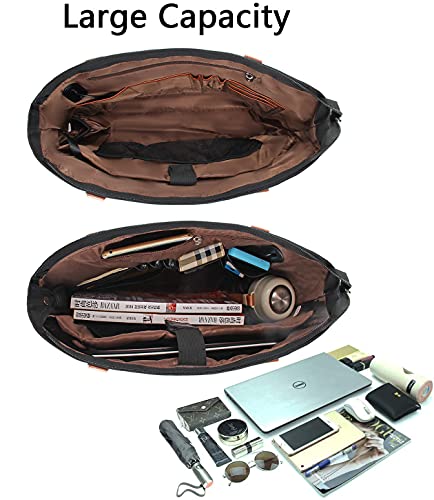 Woman Laptop Tote Bag, USB Teacher Bag, Large Work Bag Purse Fits 15.6 in Laptop, Lightweight Waterproof Leather Laptop Bag Shoulder Bag, Messenger Bag