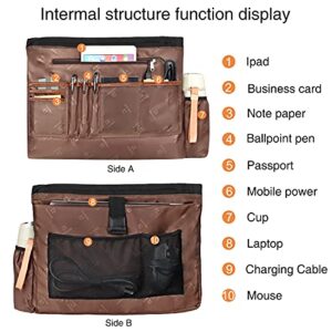 Woman Laptop Tote Bag, USB Teacher Bag, Large Work Bag Purse Fits 15.6 in Laptop, Lightweight Waterproof Leather Laptop Bag Shoulder Bag, Messenger Bag