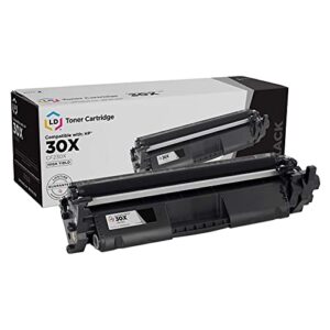 ld products compatible replacement for hp 30x 30a cf230x cf230a toner cartridge high yield (black) for use in hp laserjet pro: m203d, m203dn, m203dw, mfp m227d, mfp m227fdn, mfp m227fdw, mfp m227sdn