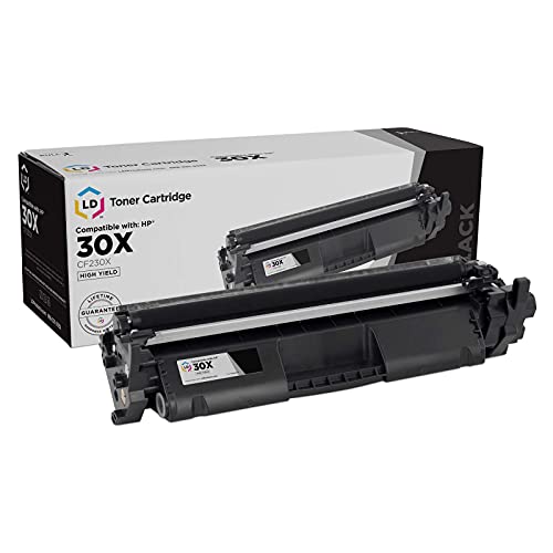 LD Products Compatible Replacement for HP 30X 30A CF230X CF230A Toner Cartridge High Yield (Black) for use in HP Laserjet Pro: M203d, M203dn, M203dw, MFP M227d, MFP M227fdn, MFP M227fdw, MFP M227sdn