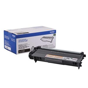 brother genuine standard yield toner cartridge, tn720, replacement black toner, page yield up to 3,000 pages, amazon dash replenishment cartridge