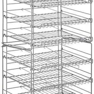 Atlantic Gravity-Fed Compact Double Canrack – Kitchen Organizer, Durable Steel Construction, Stackable or Side-by-Side, PN in Silver