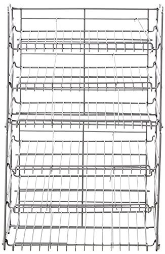 Atlantic Gravity-Fed Compact Double Canrack – Kitchen Organizer, Durable Steel Construction, Stackable or Side-by-Side, PN in Silver