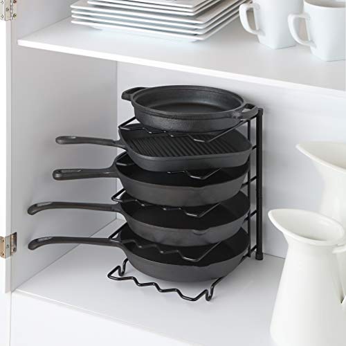 SunnyPoint Heavy Duty Kitchen Countertop Cabinet Pantry Pan, Pot Lid, and Pot Organizer Rack Holder