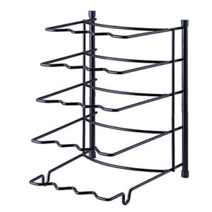 SunnyPoint Heavy Duty Kitchen Countertop Cabinet Pantry Pan, Pot Lid, and Pot Organizer Rack Holder