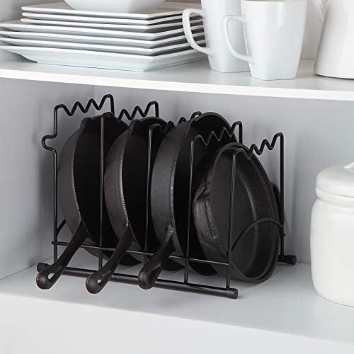 SunnyPoint Heavy Duty Kitchen Countertop Cabinet Pantry Pan, Pot Lid, and Pot Organizer Rack Holder