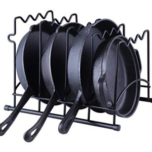 SunnyPoint Heavy Duty Kitchen Countertop Cabinet Pantry Pan, Pot Lid, and Pot Organizer Rack Holder