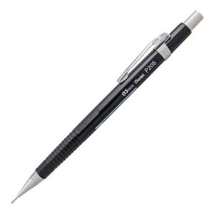 pentel sharp mechanical pencil, 0.5mm, black barrel, 1 pencil (p205a)