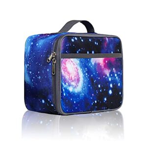 weiwytex galaxy insulated lunch bag for boys/girls, reusable cooler lunch box for kids school/picnic/travel