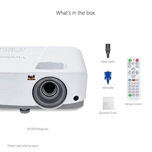 ViewSonic PG707X 4000 Lumens XGA Networkable DLP Projector with HDMI 1.3x Optical Zoom and Low Input Lag for Home and Corporate Settings