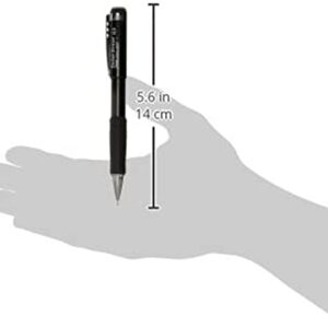 Pentel Mechanical Pencil 0.5 mm Twist Erase III - Twist Up Eraser - Pre-Loaded with Pentel Super Hi-Polymer HB Lead - Black Barrel - 3-Pack - Fine Point