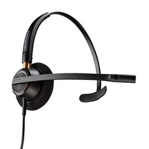 plantronics hw510 encorepro noise cancelling over head monaural headset