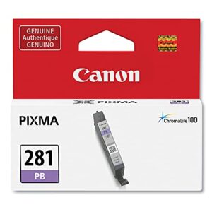 canon 2092c001 (cli-281) chromalife100 ink cartridge (blue) in retail packaging