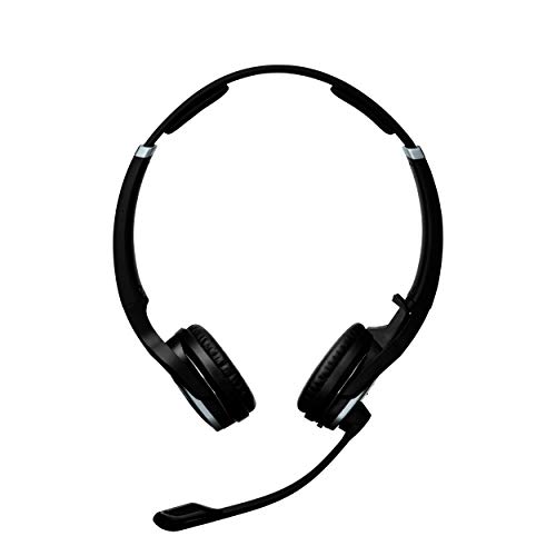 Sennheiser Enterprise Solution SD Pro2 ML Double-Sided Multi Connectivity Wireless Headset for Desk Phone & Skype for Business Ultra Noise-Cancelling Microphone, Black