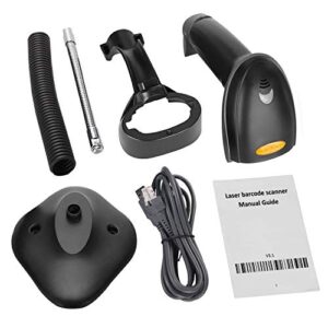 Esup Barcode Scanner with Stand USB Barcode Scanner Wired Handheld Laser Barcode Reader with Adjustable Stand