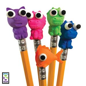 Raymond Geddes Animal Pencil Top Erasers for Kids (Pack of 50)