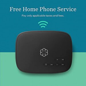 Ooma Telo Air 2 VoIP Free Home Phone Service with Wireless and Bluetooth connectivity. Affordable Internet-Based landline Replacement. Unlimited Nationwide Calling. Low International Rates. (Renewed)