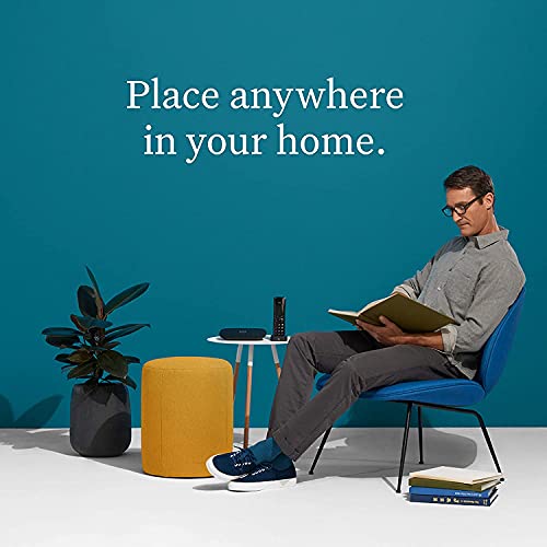 Ooma Telo Air 2 VoIP Free Home Phone Service with Wireless and Bluetooth connectivity. Affordable Internet-Based landline Replacement. Unlimited Nationwide Calling. Low International Rates. (Renewed)