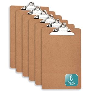 6 clipboards, standard a4 letter size clipboard, 9″ x 12.5″ clipboard, clip boards 8.5×11 inch paper, clip boards with 6″ metal clip, wood clipboards, hardboard clip board, clipboards bulk