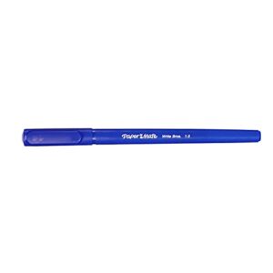 Paper Mate Write Bros Ballpoint Pens, Medium Point (1.0mm), Blue, 12 Count (3311131)