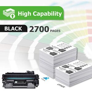 Aztech Compatible Toner Cartridge Replacement for HP 80A CF280A 80X CF280X for HP Pro 400 M401A M401D M401N M401DNE MFP M425DN Printer Ink(Black, 4-Pack)
