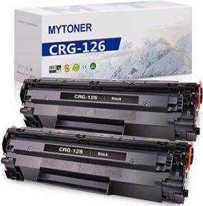 mytoner compatible toner cartridge replacement for canon 126 crg126 toner for imageclass lbp6230dw lbp6200d laser printer (black, 2-pack)