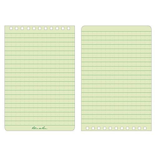 Rite In The Rain Weatherproof Top Spiral Notebook, 4" x 6", Green Cover, Universal Pattern, 3 Pack (No. 946-3)