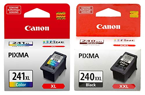 Canon PG-240XXL Extra High Capacity Black Ink Cartridge (5204B001) + CL-241XL Color Ink Cartridge (5208B001)