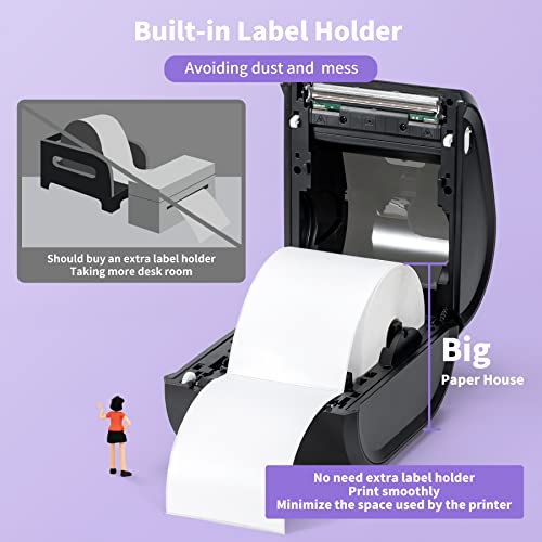 Thermal Label Printer, Itari 4x6 Shipping Label Printer for Shipping Packages & Small Business, Desktop Label Printer Compatible with USPS FedEx UPS Amazon Ebay Etsy, Label Printer for Shipping Labels