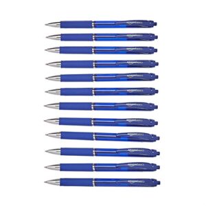 amazon basics retractable gel pens – medium point, 12 count, blue