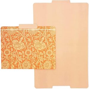 12 Pack William Morris Floral File Folders, Decorative 1/3 Cut Tab, Letter-Size Holders for Home Office in 6 Patterned Designs