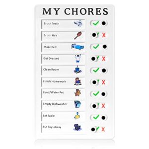 chore chart for adults planning boards, portable to do list rv memo checklist board for multiple kids detachable plastic diy message home travel planning reminder chart
