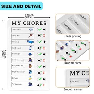 Chore Chart for Adults Planning Boards, Portable To Do List RV Memo Checklist Board for Multiple Kids Detachable Plastic DIY Message Home Travel Planning Reminder Chart