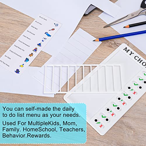 Chore Chart for Adults Planning Boards, Portable To Do List RV Memo Checklist Board for Multiple Kids Detachable Plastic DIY Message Home Travel Planning Reminder Chart