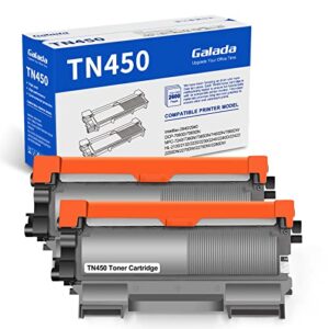 galada compatible toner cartridge replacement for brother tn450 tn420 tn-450 tn-420 for dcp-7060d dcp-7065dn hl-2230 hl-2240 hl-2270dw hl-2280dw intellifax 2840 2940 mfc-7360n mfc-7860dw 2 pack