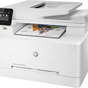HP Color Laser Jet Pro M283cdw Wireless All-in-One Laser Printer, Print Scan Copy Fax, auto 2-Sided Printing, Remote Mobile Print, 22ppm, 600x600DPI, 260-Sheet, White, Durlyfish