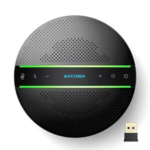 kaysuda bluetooth conference speakerphone wireless microphone and speaker for mobile phone and computer, usb office speakerphone for skype, zoom