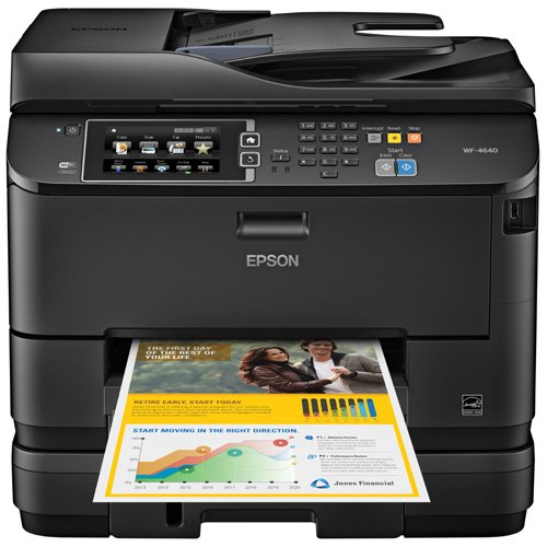 Epson WorkForce Pro WF-4640 Wireless Color All-in-One Inkjet Printer with Scanner and Copier, Amazon Dash Replenishment Ready